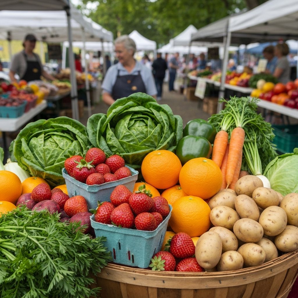 Friss zöldségek és gyümölcsök
